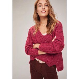 Anthropologie Ramona Cable-Knit Sweater